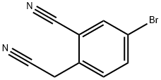 4-溴-2-氰基苯乙腈,925672-89-5,结构式