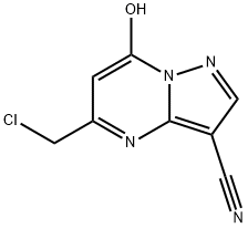 5-(氯甲基)-7-羟基吡唑并[1,5-A]嘧啶-3-腈 结构式