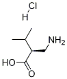 (S)-2-(AMinoMethyl)-3-Methylbutyric acid hydrochloride Structure