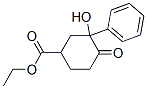 ethyl 3-hydroxy-4-oxo-3-phenyl-cyclohexane-1-carboxylate Structure