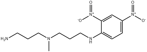 3-(2,4-dinitroanilino)-3'-amino-N-methyldipropylamine 结构式