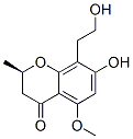 (R)-2,3-Dihydro-7-hydroxy-8-(2-hydroxyethyl)-5-methoxy-2-methyl-4H-1-benzopyran-4-one Structure