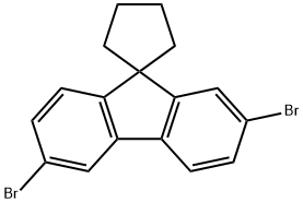SPIRO[CYCLOPENTANE-1,9'-(2,6-DIBROMO-FLUORENE)]
 Structure
