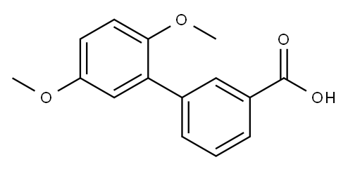 2,5-DIMETHOXYBIPHENYL-3-CARBOXYLIC ACID, 925909-06-4, 结构式