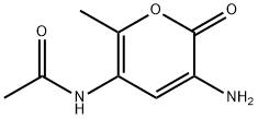 Acetamide,  N-(3-amino-6-methyl-2-oxo-2H-pyran-5-yl)- Struktur