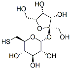 (2R,3R,4S,5S,6S)-2-[(2R,3S,4R,5R)-3,4-dihydroxy-2,5-bis(hydroxymethyl) oxolan-2-yl]oxy-6-(sulfanylmethyl)oxane-3,4,5-triol Struktur