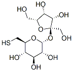 (2R,3R,4S,5S,6S)-2-[(2R,3S,4R,5R)-3,4-dihydroxy-2,5-bis(hydroxymethyl) oxolan-2-yl]oxy-6-(sulfanylmethyl)oxane-3,4,5-triol 结构式