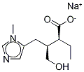 ピロカルピン酸ナトリウム塩 化学構造式