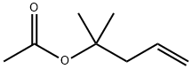 2-メチル-4-ペンテン-2-オール=アセタート 化学構造式