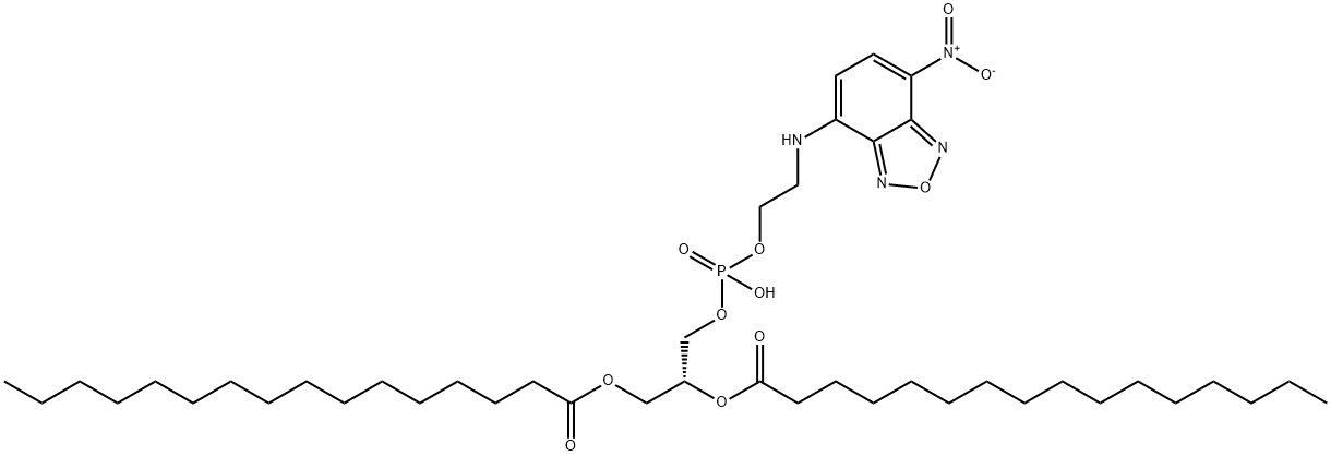 L-A-PHOSPHATIDYLETHANOLAMINE,*DIPALMITOY L, N-NBD 结构式