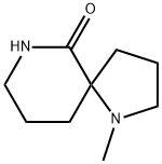 1,7-Diazaspiro[4.5]decan-6-one,1-methyl-(9CI) 结构式