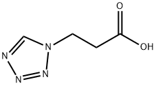 3-(1H-テトラゾール-1-イル)プロパン酸 化学構造式