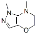 Pyrazolo[4,3-b][1,4]oxazine,  1,5,6,7-tetrahydro-1,7-dimethyl- 化学構造式