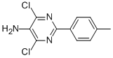 4,6-DICHLORO-2-(4-METHYLPHENYL)-5-PYRIMIDINAMINE Structure