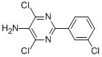 2-(3-CHLOROPHENYL)-4,6-DICHLORO-5-PYRIMIDINAMINE 结构式
