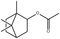 1,7,7-三甲基双环[2.2.1]庚烷-2-基 乙酸酯 结构式
