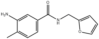 3-氨基-N-(2-呋喃基甲基)-4-甲基苯甲酰胺 结构式