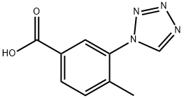 4-methyl-3-(1H-tetrazol-1-yl)benzoic acid Structure