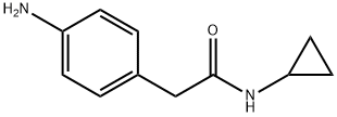 2-(4-アミノフェニル)-N-シクロプロピルアセトアミド 化学構造式