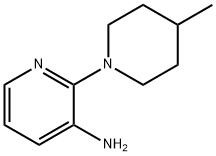 2-(4-Methyl-1-piperidinyl)-3-pyridinylamine Structure