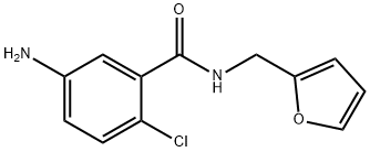5-amino-2-chloro-N-(2-furylmethyl)benzamide Structure