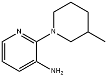 2-(3-Methyl-1-piperidinyl)-3-pyridinylamine Structure
