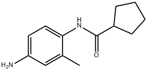 N-(4-アミノ-2-メチルフェニル)シクロペンタンカルボキサミド 化学構造式