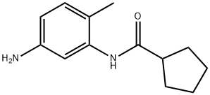 N-(5-氨基-2-甲基苯基)环戊烷羧酰胺, 926228-27-5, 结构式