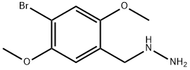 (4-bromo-2,5-dimethoxybenzyl)hydrazine Structure