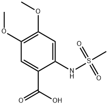2-MethanesulfonaMido-4,5-diMethoxybenzoic acid Structure