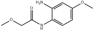 N-(2-アミノ-4-メトキシフェニル)-2-メトキシアセトアミド 化学構造式