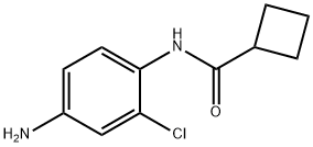 N-(4-アミノ-2-クロロフェニル)シクロブタンカルボキサミド 化学構造式