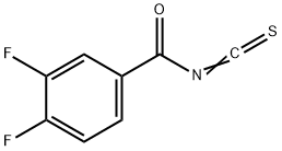 3,4-difluorobenzoyl isothiocyanate Struktur