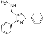 1-((1,3-diphenyl-1H-pyrazol-4-yl)methyl)hydrazine 结构式