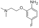 BENZENAMINE,2-[2-(DIMETHYLAMINO)ETHOXY]-4-FLUORO Struktur