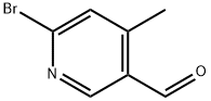 6-BroMo-4-Methyl-pyridine-3-carbaldehyde Struktur