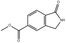 1-オキソ-2,3-ジヒドロ-1H-イソインドール-5-カルボン酸メチル 化学構造式