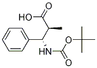 (2S,3S)-3-(BOC-アミノ)-2-メチル-3-フェニルプロピオン酸 化学構造式