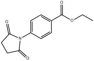 ETHYL 4-(2,5-DIOXOTETRAHYDRO-1H-PYRROL-1-YL)BENZOATE 化学構造式