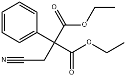 PROPANEDIOIC ACID, 2-(CYANOMETHYL)-2-PHENYL-, 1,3-DIETHYL ESTER 结构式