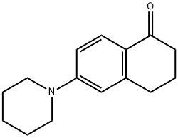 6-(piperidin-1-yl)-3,4-dihydronaphthalen-1(2H)-one 化学構造式