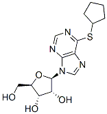 9H-Purine, 6-(cyclopentylthio)-9-(.beta.-D-ribofuranosyl)-|