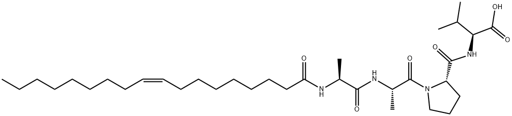 oleoylalanyl-alanyl-prolyl-valine Structure