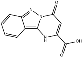 4-oxo-1,4-dihydropyrimido[1,2-b]indazole-2-carboxylic acid Structure