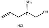 (S)-2-AMINOPENT-4-EN-1-OL HYDROCHLORIDE 化学構造式
