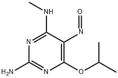 2-Amino-4-isopropoxy-6-(methylamino)-5-nitroso-pyrimidine 结构式