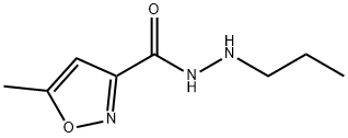5-Methyl-3-isoxazolecarboxylic acid 2-propylhydrazide 结构式