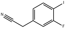 3-氟-4-碘苯乙腈 结构式