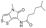 N-(4,5-Dihydro-4-methyl-5-oxo-1,2-dithiolo[4,3-b]pyrrol-6-yl)-5-methylhexanamide Structure