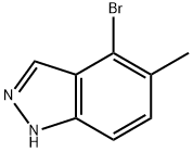 4-ブロモ-5-メチル-1H-インダゾール 化学構造式
